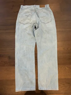 Madewell 90s Straight Crop Jeans Light Wash Distressed Size 26 - P29 thumbnail 6