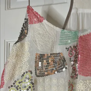 Anthropologie Floreat Patchwork Sequin & Embroidered Louisa Tank Top - Sz Small thumbnail 3