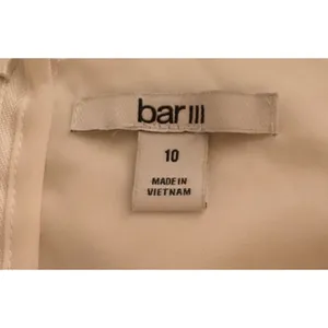 Bar‎ III Eyelet Mini Dress Womens 10 White New Tie Front Puff Sleeve Cotton thumbnail 4