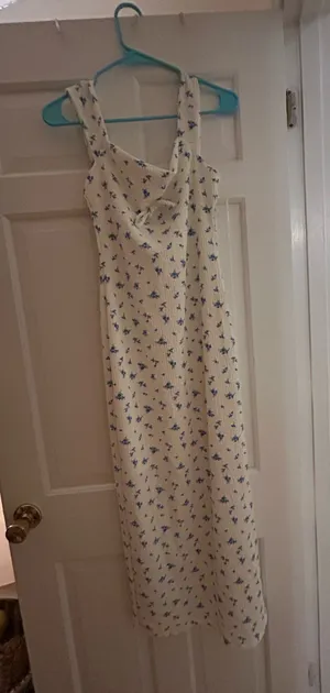 TJ Maxx White and Blue Sundress thumbnail 1