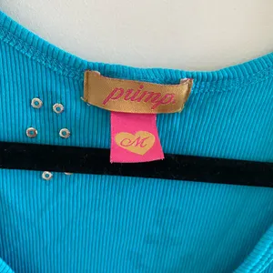 Primp Y2K Blue Rhinestone Anchor Tank Top Size Medium thumbnail 3