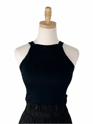 Free People Movement Halter Neck Romper Black Size Small thumbnail 2