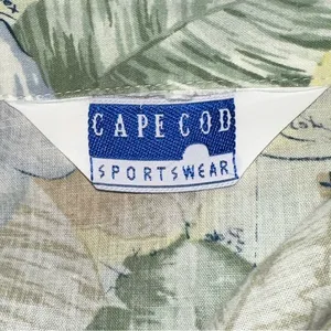 Guc Cape Cod Summer Short Sleeve Button Down Shirt For Women Sz M thumbnail 5