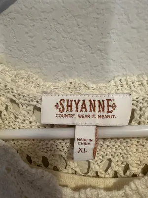 Shyanne Cream Crochet Fringe Midi Dress XL thumbnail 2