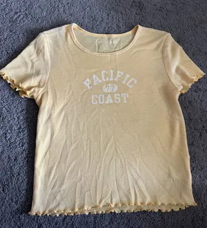 Yellow American Eagle Baby Tee thumbnail 1