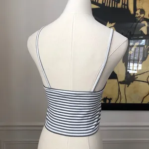 Aritzia Talula Black Stripe Crop Top Tank XS thumbnail 4