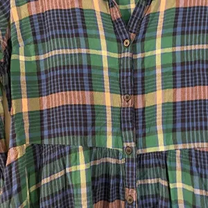 Old navy plaid shirt dress size large thumbnail 5