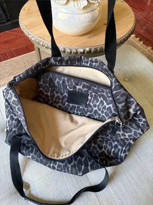 Coach Cheetah Ocelot Print Nylon Tote Small & Matching Pouch Wallet Rare thumbnail 6