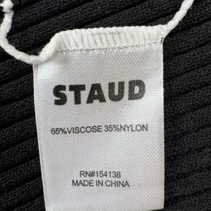 STAUD Shoko Sweater Midi Dress in Black White size Small $165 Colorblock thumbnail 8
