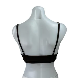 Oner Active Brown Cinch Scoop Neck Yoga Workout Athletic Sports Bra Crop Top S thumbnail 3