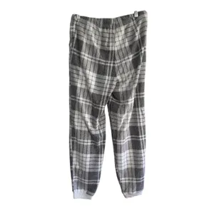 Aerie Plaid Pajama Jogger Pants Gray White Drawstring Lounge Sleepwear Small NEW thumbnail 11