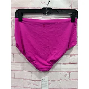 Crz yoga swim bikini bottoms size medium hibiscus‎ purple thumbnail 3