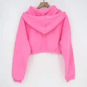 Naked Wardrobe Pink Cropped Elastic Hem Hoodie Sweatshirt XL thumbnail 6