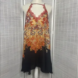 NWT free people floral haze‎ mini slip dress Xs thumbnail 6
