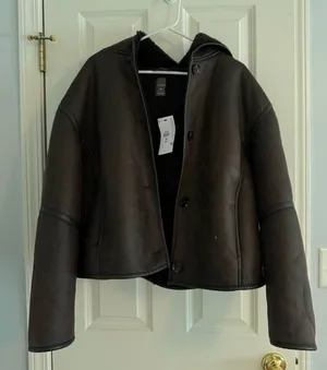 Primark Faux Leather Jacket Fur thumbnail 1