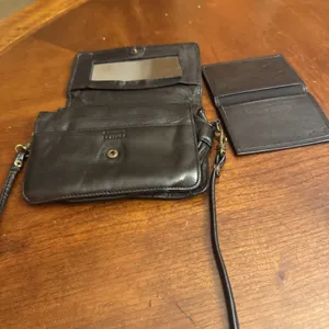 Wilsons Leather Wallet Black Wallet/ Mini Crossbody thumbnail 1