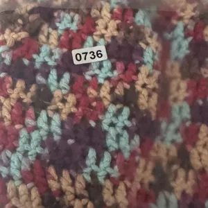 Handmade Crochet Cardigan Short Sleeve Multi Color Variegated Boho Bolero Hippie thumbnail 6