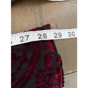 IC by Connie K Velvet Burnout Fringe Tunic Womens Size L Burgundy Boho Gothic thumbnail 9
