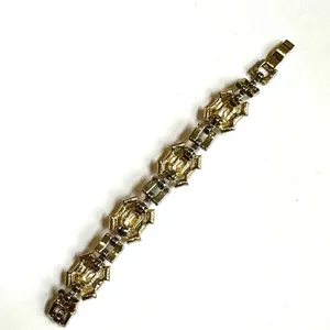 Ann Taylor Gold Tone Crystal Bracelet thumbnail 3