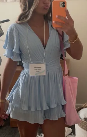 Lena Boutique Romper Blue thumbnail 1
