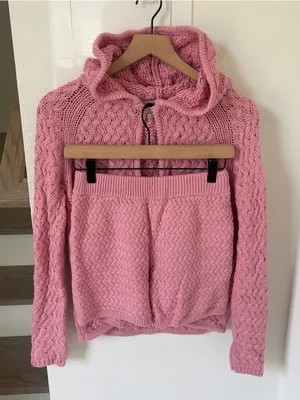 Free People Free Est Laguna Love Sweater Set - Blush Pink - NWT thumbnail 3