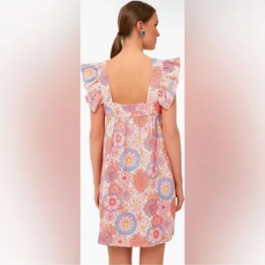 Tuckernuck x Cameran Eubanks Wimberly Folly Floral Hazel Linen Dress Size Large thumbnail 4