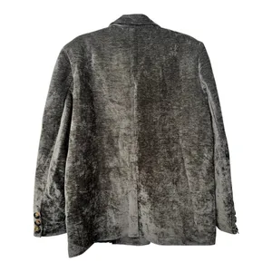 COMMENSE Retro Velvet Blazer COLOR - Green, Size Medium Double breasted NWT thumbnail 5