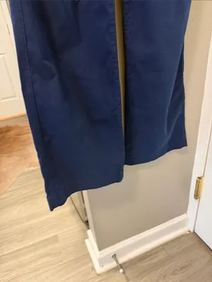 AG Adriano Goldschmied $235 Jules Pleated Wide Leg Chino Pants in after midnight blue 26 thumbnail 7