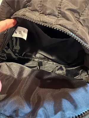 Reebok Women's Luna Quilted Mini Backpack with a detachable coin pouch in black thumbnail 11