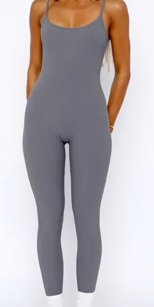 White Fox Active Gray One Piece Size Large thumbnail 1