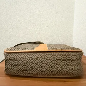 Vintage Y2K COACH F77004 Brown Signature Hudson Commuter Messenger Laptop Bag thumbnail 5