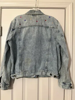 GAP Custom Denim Jacket Bedazzled thumbnail 4