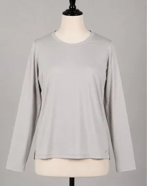 All in Motion Womens Long Sleeve Active Top Taupe Keyhole Back Size M‎ NEW thumbnail 1