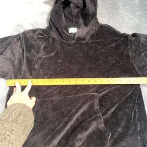 Aritzia TNA black velour Hoodie thumbnail 7