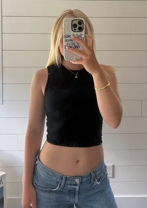 Aritzia TNA Black Tank Top thumbnail 1