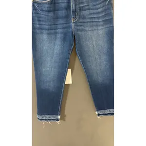 KanCan Women High Rise Skinny Jeans Medium Wash Frayed Fringe‎ Hem Size 30 thumbnail 3