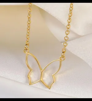 Butterfly Necklace Gold thumbnail 3