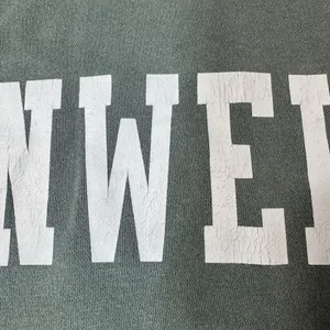 Barstool Call Her Daddy Womens XL Unwell Hoodie Distressed Green Sweatshirt thumbnail 6