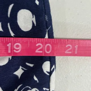Boden Blue Circle Print Pencil Skirt‎ 8 Long 8L Cotton Linen Classic Preppy thumbnail 8