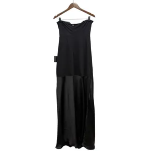 Lulus Compelling Style Black Strapless A-Line Maxi Dress size L NWT thumbnail 4