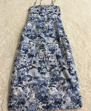 Abercrombie Womens XS Multicolor Floral Dress Summer Resort Wedding Cotton thumbnail 1