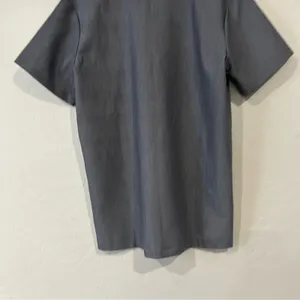 FIGS Technical Collection Scrub Top Gray Small V-Neck Pocket Excellent Uniform thumbnail 5