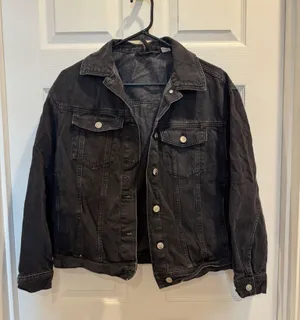 H&M Black Deniem jacket thumbnail 1