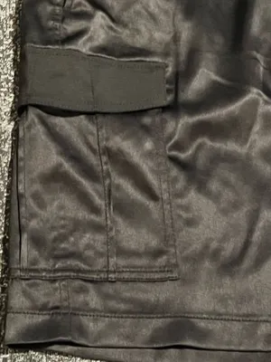 Womens Sz10 NWT White House Black Market black satin utility mini skirt thumbnail 4