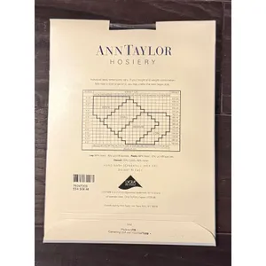 Ann Taylor Womens Medium Hosiery Black Sheer Control Top Lycra Tights NEW thumbnail 2