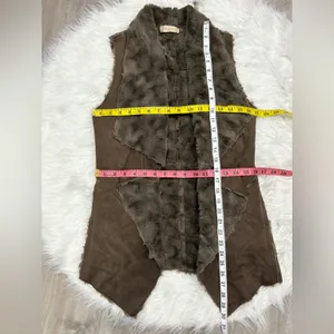 Altar'd State Brown Faux Fur Vest Size S thumbnail 3