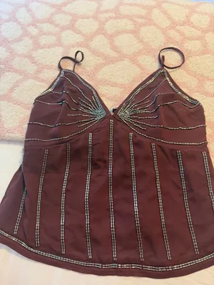 Abercrombie v-neck beaded cami thumbnail 4