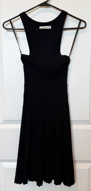 Abercrombie & Fitch Womens Ribbed Knit Sweater‎ Mini Dress XS Preppy Academia thumbnail 1
