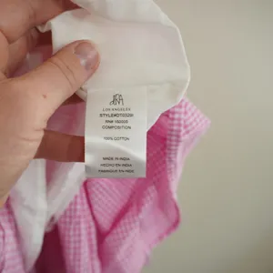 Maisie Pink Gingham‎ Tiered Mini Dress Cotton Babydoll Ruffle Trim NWT Size M thumbnail 4