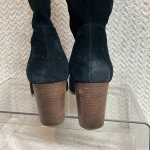 Sole Society Womens‎ Cleo Knee High Black Suede Block Heel Boot Whimsigoth 8.5 thumbnail 5